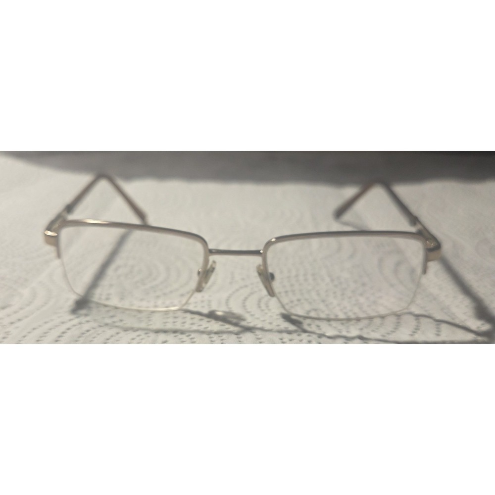 Authentic Versace DV731 Designer Eyeglasses 52-18-140 Gold Semi Rimless Frames‎